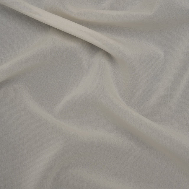Stretch Silk Chiffon - Ivory - Deadstock