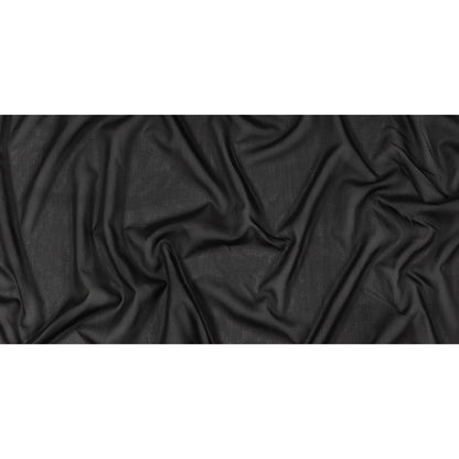 Black Stretch Silk Chiffon - Full
