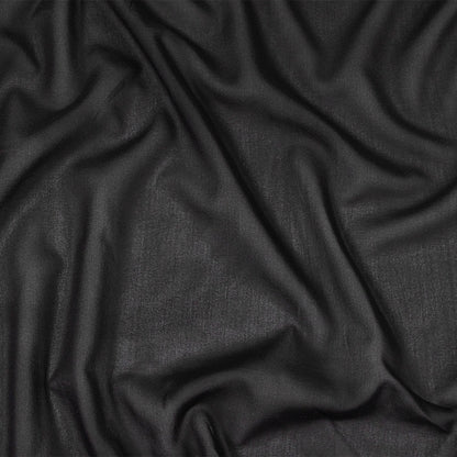 Black Stretch Silk Chiffon
