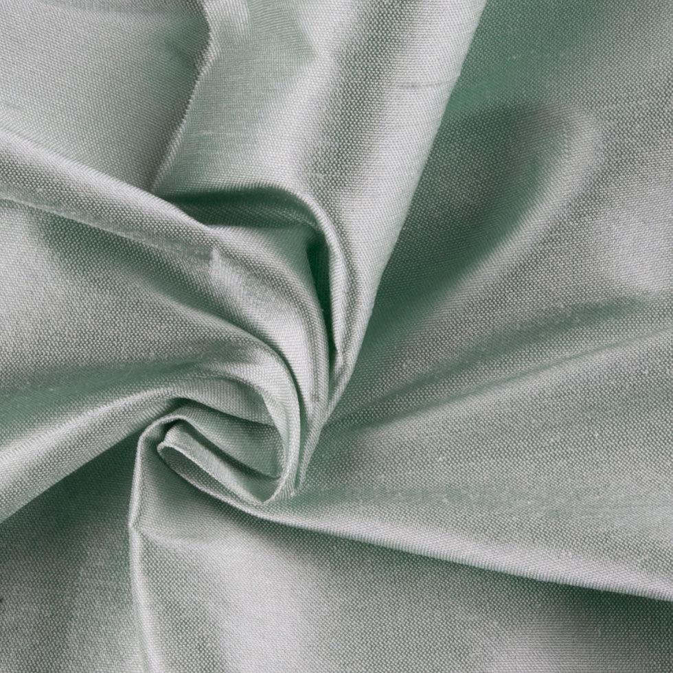 Silk Shantung - Dark Mint - Shantung Collection Detail