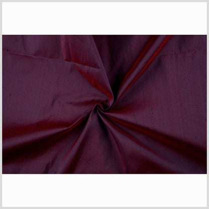 Iridescent Aubergine Solid Shantung/Dupioni - Full