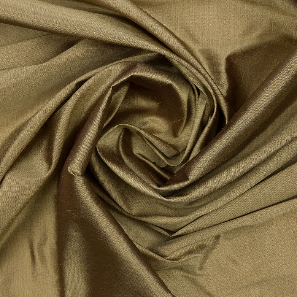 Silk Shantung - Tarnished Gold - Shantung Collection