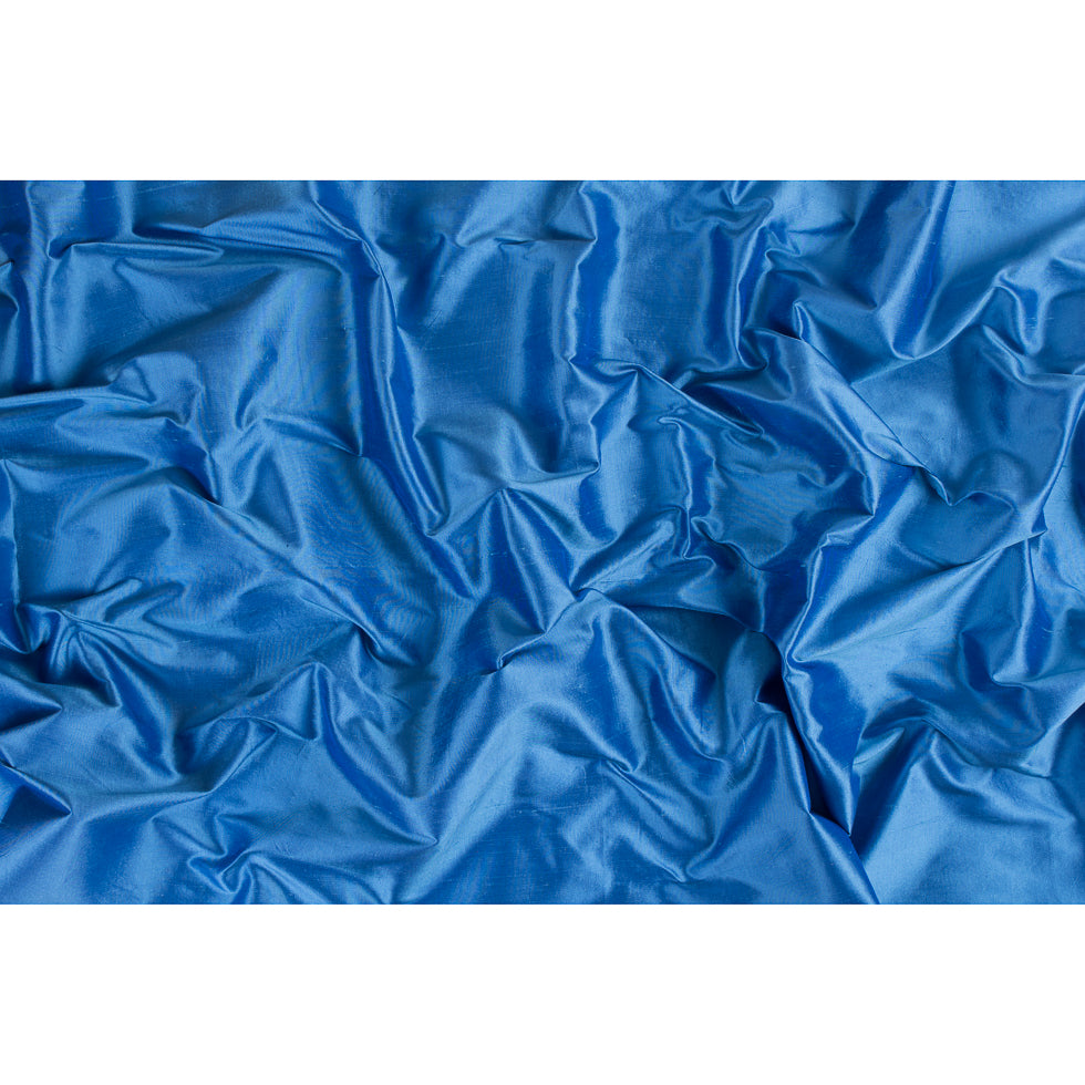 Silk Shantung - Iridescent Bright Blue and Purple - Shantung Collection Full