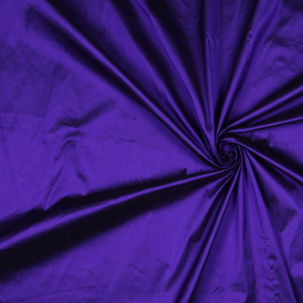 Bright Indigo Solid Shantung/Dupioni