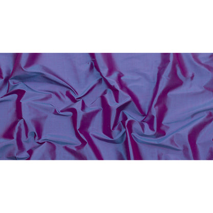 Silk Shantung - Iridescent Country Blue and Fuchsia - Shantung Collection Full