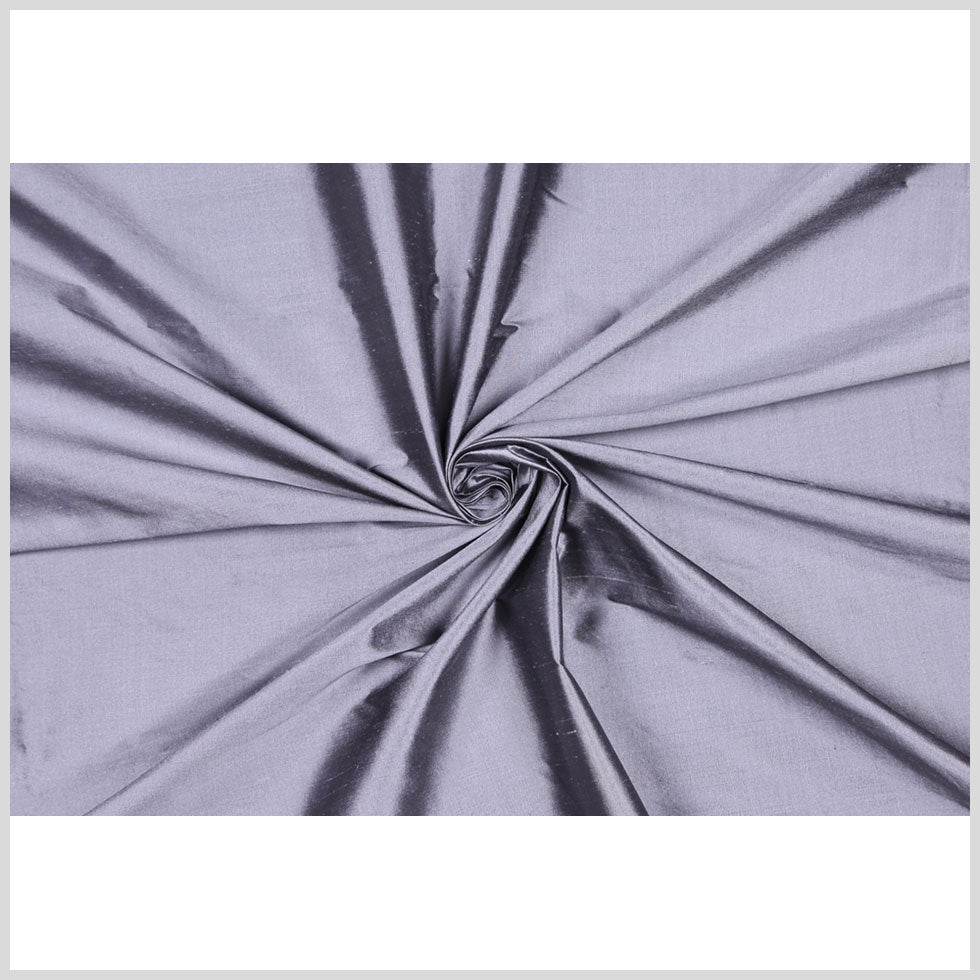 Heather Gray Solid Shantung/Dupioni - Full
