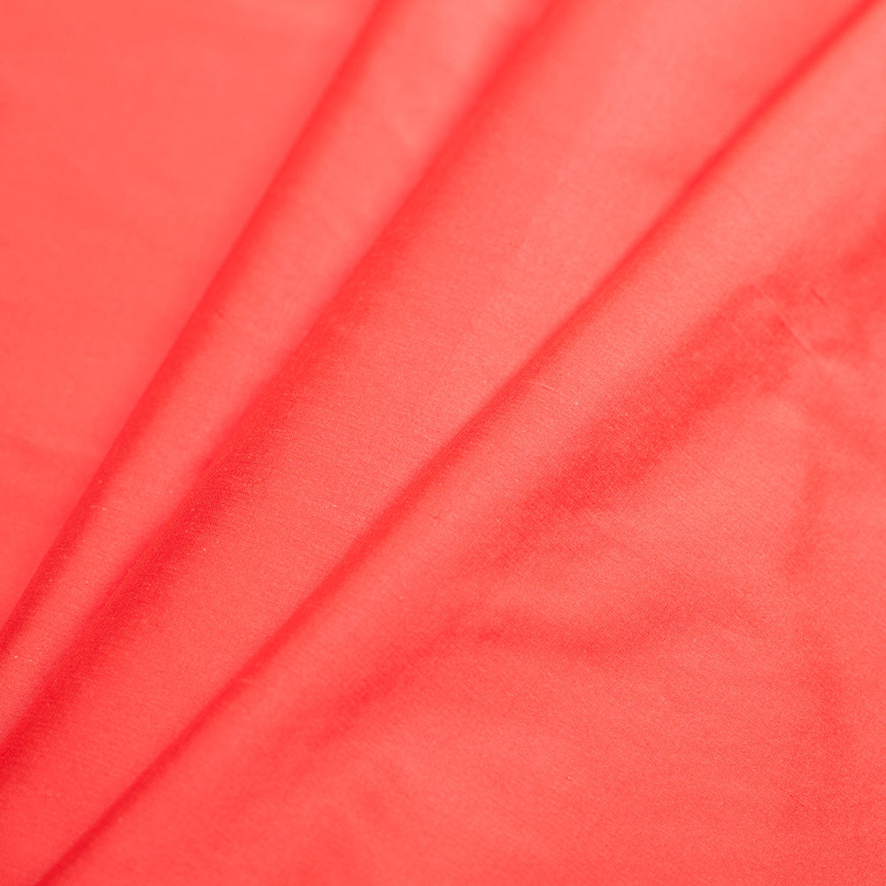 Fiery Red Silk Shantung/Dupioni - Folded