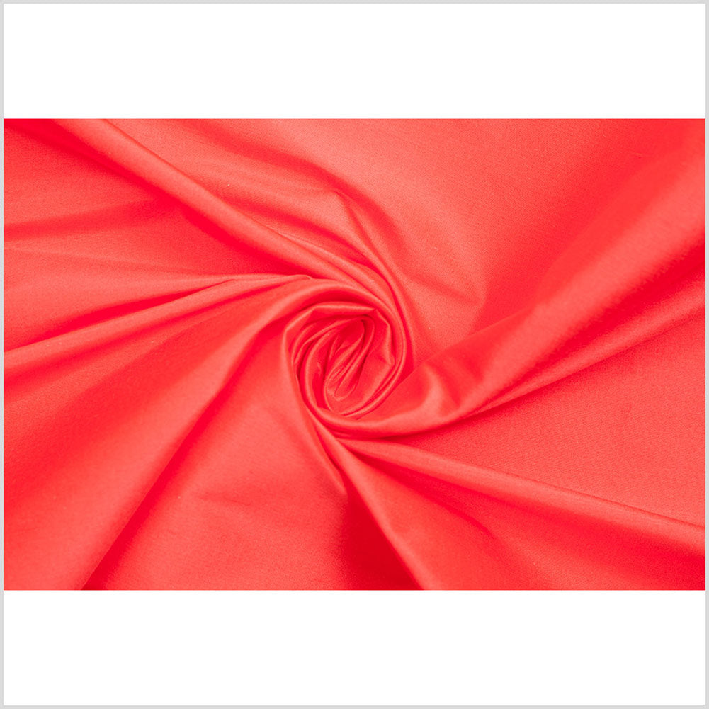 Fiery Red Silk Shantung/Dupioni - Full