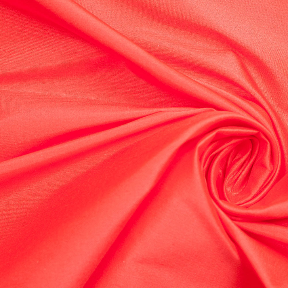 Fiery Red Silk Shantung/Dupioni