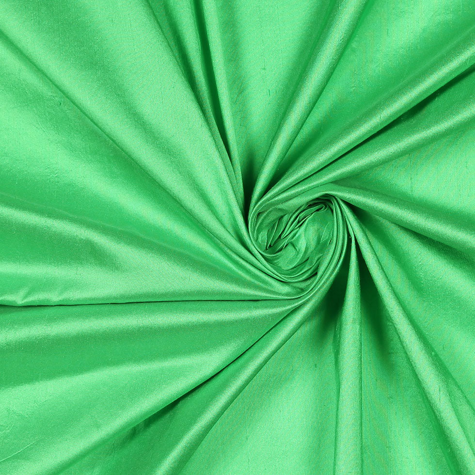 Green Apple Solid Shantung/Dupioni - Detail