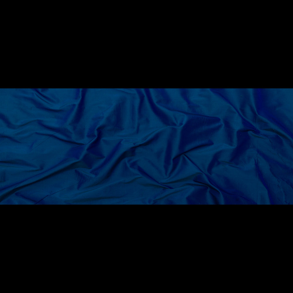 Deep Ultramarine Iridescent Silk Shantung - Full