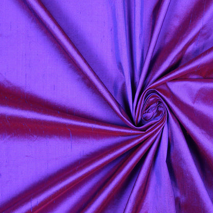 Silk Shantung - Iridescent Medium Purple - Shantung Collection Detail