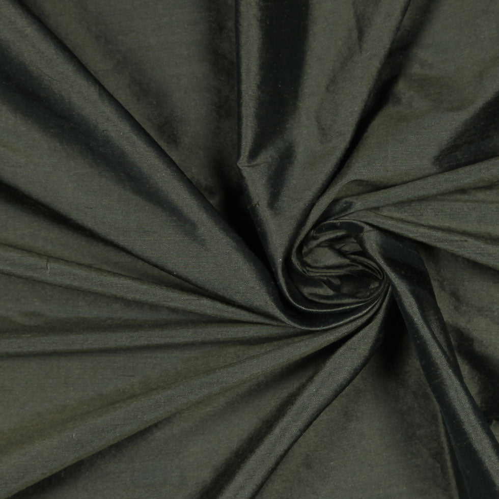 Dark Grass Solid Shantung/Dupioni - Detail