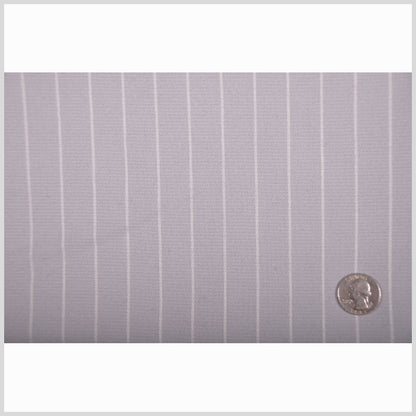 Famous Designer Italian Cool Gray Rayon-Wool Woven Pique Full