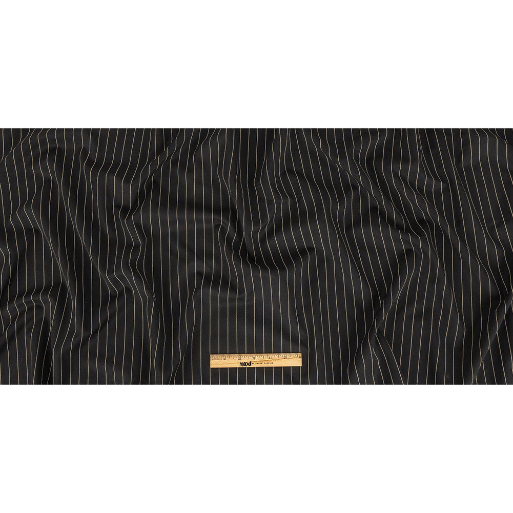 Ralph Lauren Super 110 Striped Wool Suiting Folded