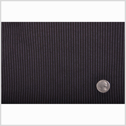 Black-Brown/Purple/White Striped Suiting Full