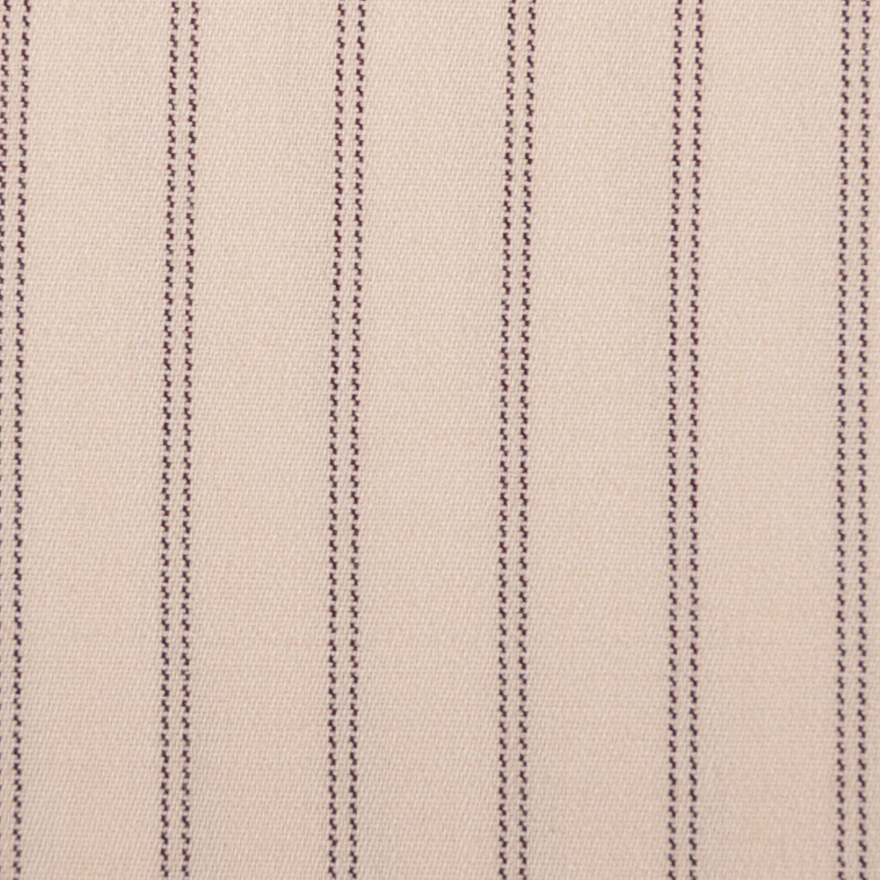 Cream/Black Striped Suiting Detail