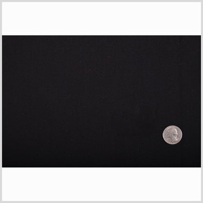 Donna Karan Black Crinkled Italian Wool Challis Full