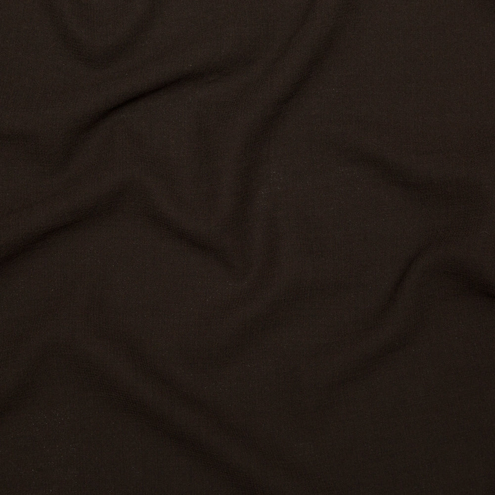 Italian Chocolate Creped Wool Double Cloth Wool Suiting