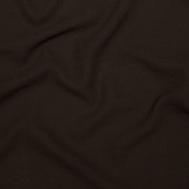 Italian Chocolate Creped Wool Double Cloth Wool Suiting