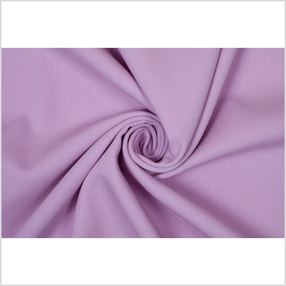 Oscar de la Renta Pastel Purple Stretch Wool Double Cloth Folded