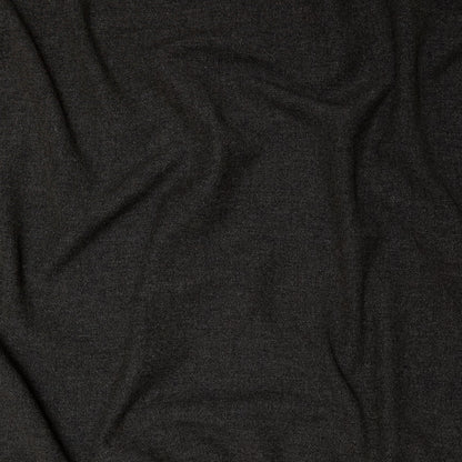 Donna Karan Italian Olive Herringbone Stretch Brushed Wool Woven