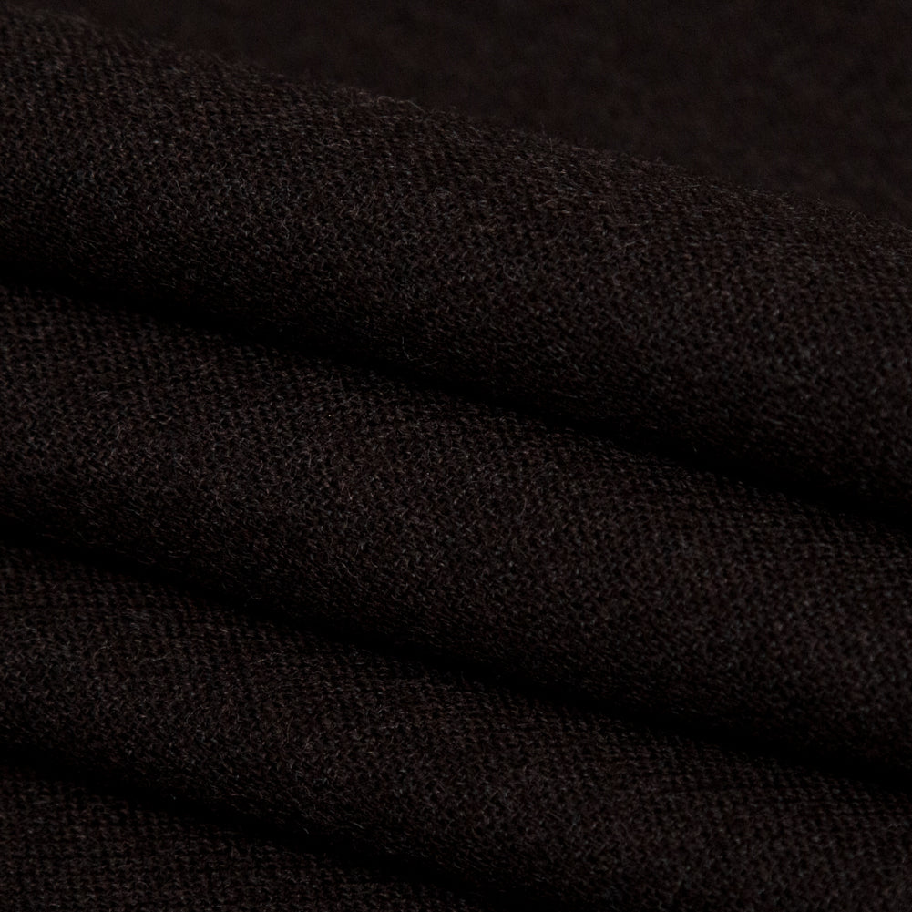 Italian Coffee Bean Wool Suiting Folded