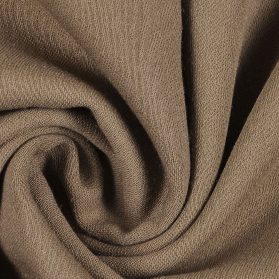 Military Olive Wool-Lycra Suiting Detail