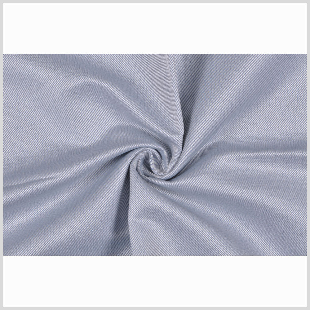Baby Blue/White Solid Silk/Wool Full