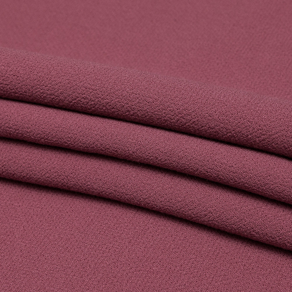 Italian Liz Berry Creped Stretch Wool Double Cloth Folded