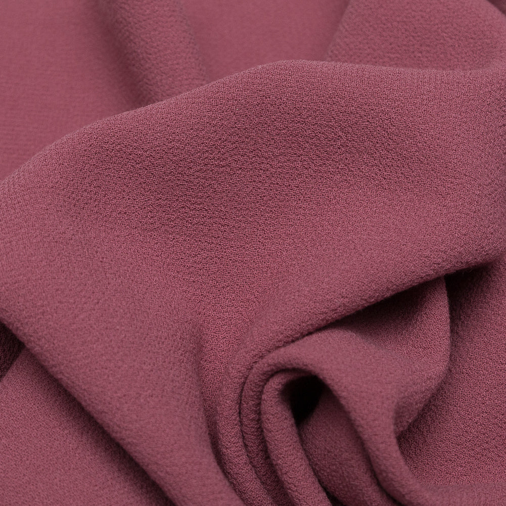 Italian Liz Berry Creped Stretch Wool Double Cloth Detail