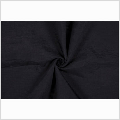 Black Crinkled Double Face Full
