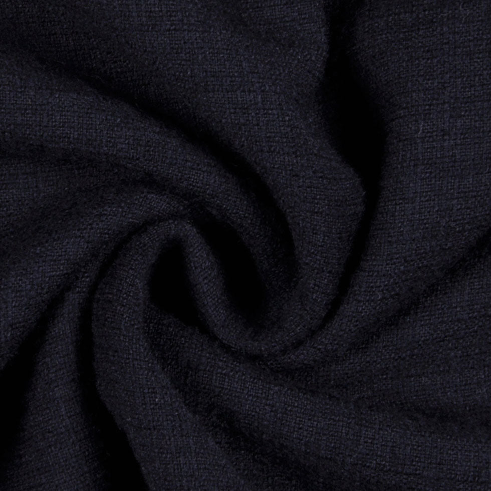 Donna Karan Navy Plush Woven Detail