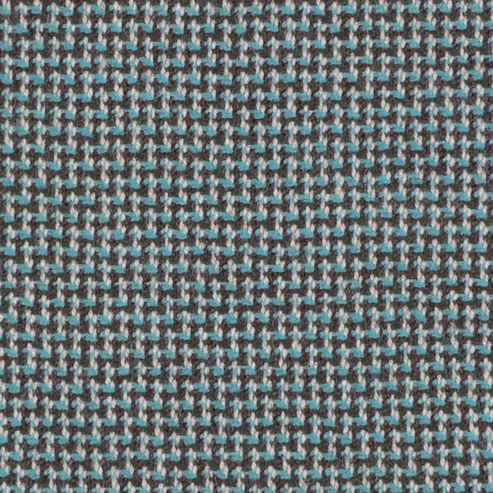 Turquoise/Moss/Off-White Solid Woven Detail