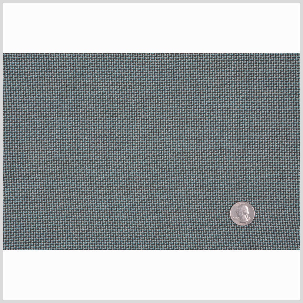 Turquoise/Moss/Off-White Solid Woven Full