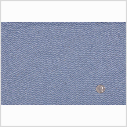 Gray Blue Herringbone Suiting Full