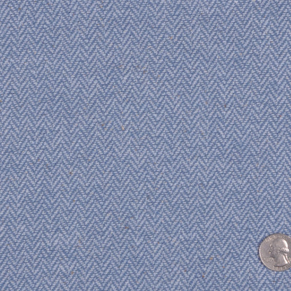 Gray Blue Herringbone Suiting