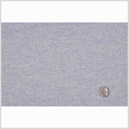 Baby Blue/White Herringbone Suiting Full