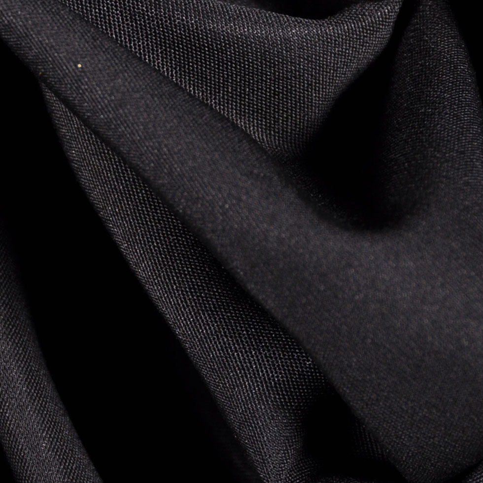 Donna Karan Black Faille-Like Wool Suiting Detail