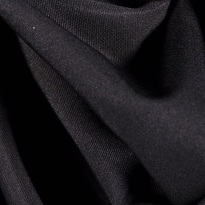 Donna Karan Black Faille-Like Wool Suiting Detail