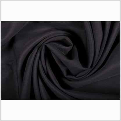 Donna Karan Black Faille-Like Wool Suiting Full