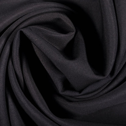 Donna Karan Black Faille-Like Wool Suiting