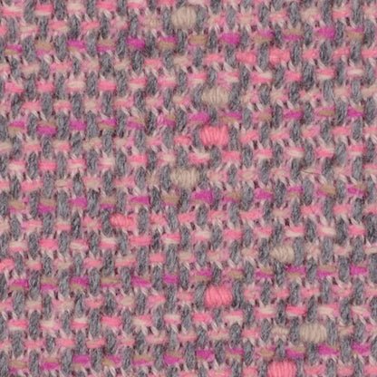 Famous NYC Designer Baby Pink/Gray Wool-Polyester Tweed Detail