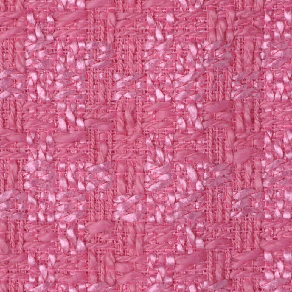 Bubblegum Pink Wool-Blend Woven Detail