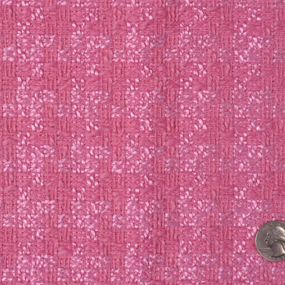 Bubblegum Pink Wool-Blend Woven