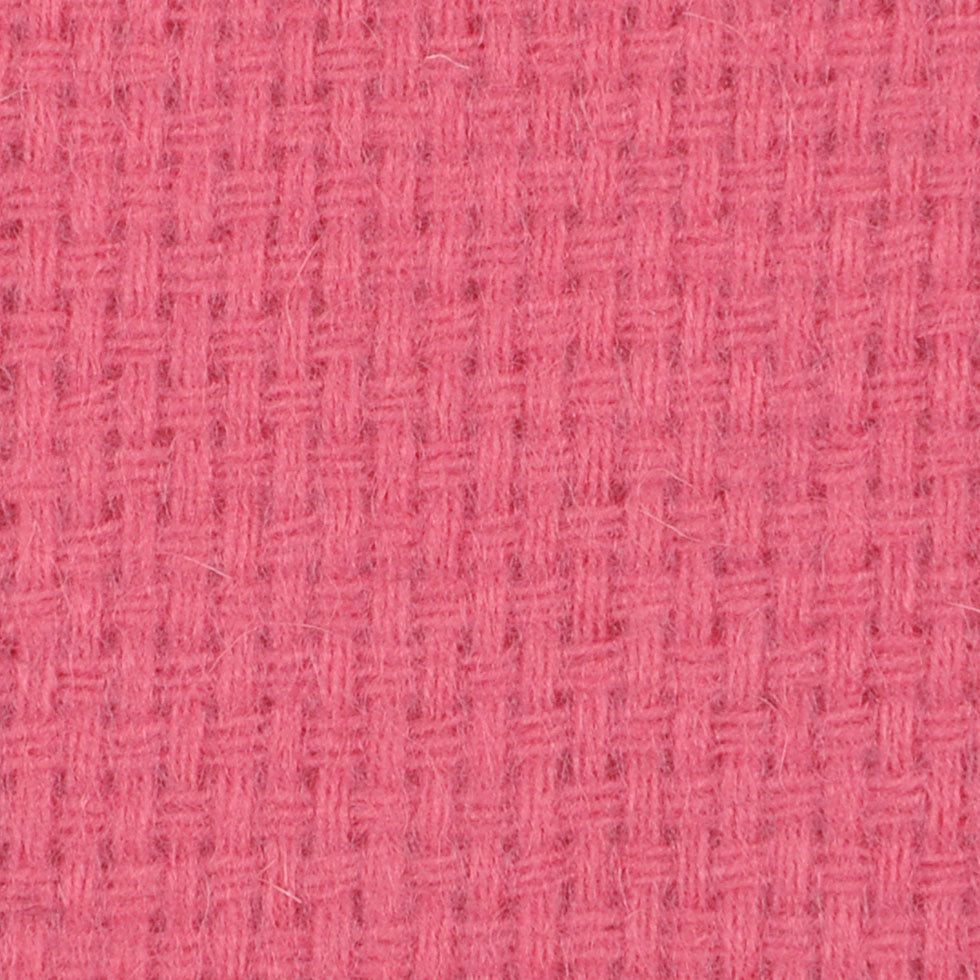 Italian Bubblegum Basket Woven Wool Coating Detail