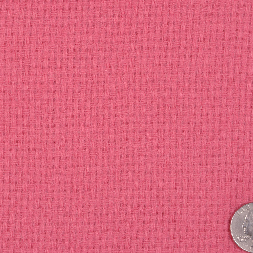 Italian Bubblegum Basket Woven Wool Coating