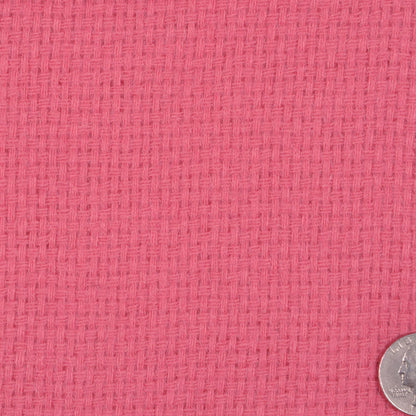 Italian Bubblegum Basket Woven Wool Coating