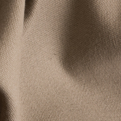 Famous NYC Designer Italian Moss Green and Beige Laminated Alpaca Wool Coating Detail
