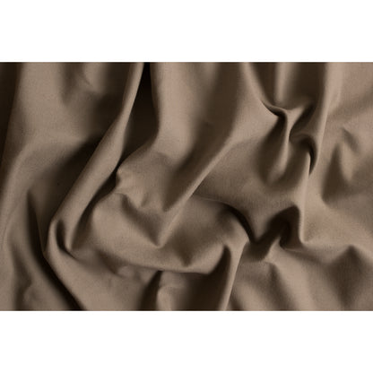 Famous NYC Designer Italian Moss Green and Beige Laminated Alpaca Wool Coating Full